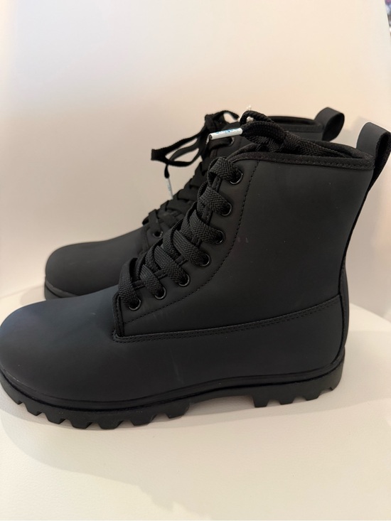 ☀️? Native Men\'s Johnny Treklite Bloom Black Lace-Up Waterproof Boots NWT main image 4
